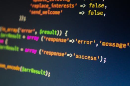 Código PHP em tela escura representando debug de programação e análise de erros em múltiplas camadas de software