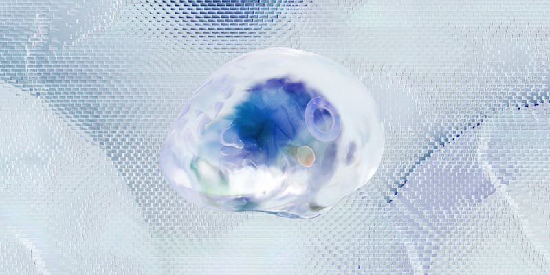 Redes neurais abstratas representando o pensamento em cadeia de modelos de IA