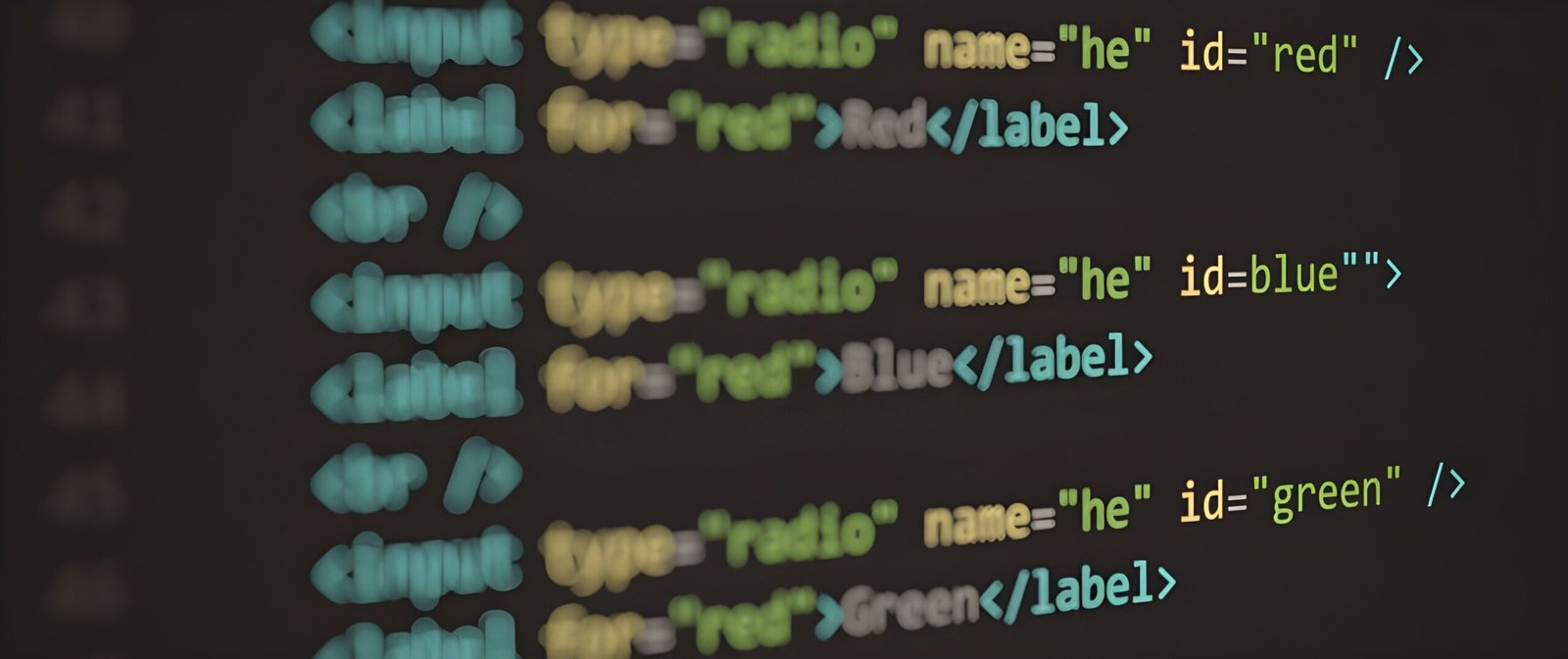 Código HTML representando estrutura de documentos indexáveis para busca full-text local