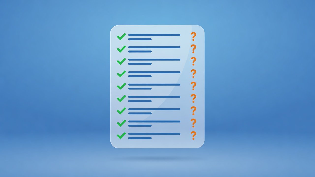 Checklist digital com itens marcados representando guia de verificação de fatos