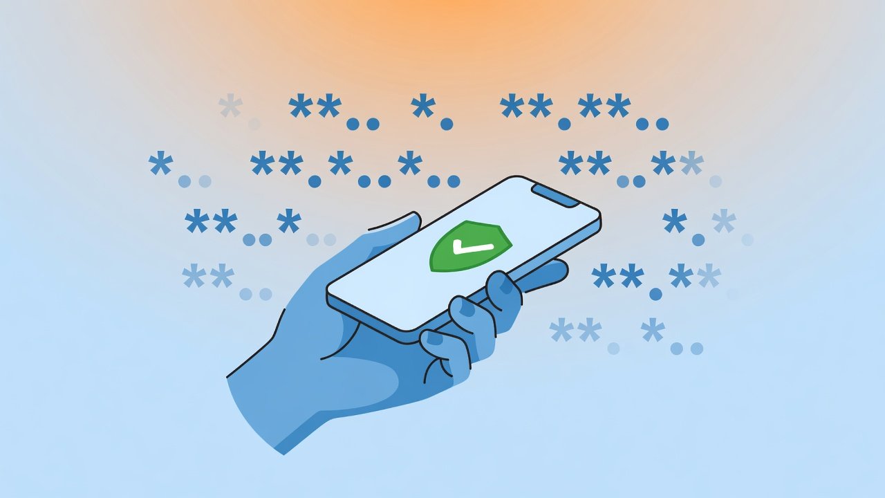 Celular com proteção de segurança ativada e senhas desaparecendo